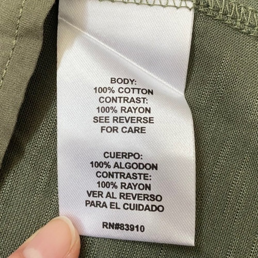 NWOT rxb Green Embroidered Tank - Picture 6 of 6